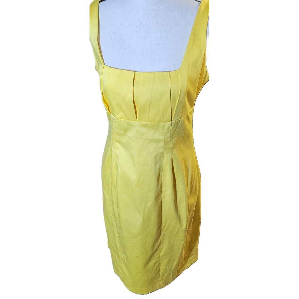 Calvin Klein Yellow Sleeveless Sheath Dress SZ4 Casual,Business,Workwear,Party